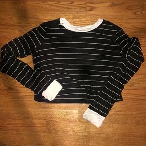 b&w crop top from forever 21